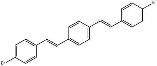 (E)-1,4-BIS(-4-BROMOSTYRYL)BENZENE Struktur