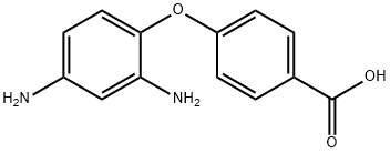 4-(2,4-diaminophenoxy)benzoic acid Struktur