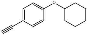 Benzene, 1-(cyclohexyloxy)-4-ethynyl- (9CI) Struktur