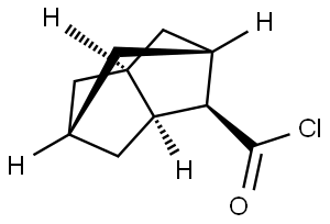2,5-Methanopentalene-1-carbonyl chloride, octahydro-, (1alpha,2alpha,3abeta,5alpha,6abeta)- (9CI) Struktur