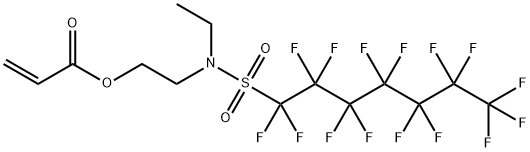 2-[ethyl[(pentadecafluoroheptyl)sulphonyl]amino]ethyl acrylate Struktur
