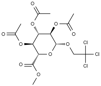 Trichloroethyl β-D-Glucopyranosiduronic Acid Methyl Ester Triacetate Struktur