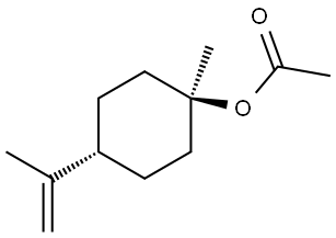 trans-1-methyl-4-(1-methylvinyl)cyclohexyl acetate Struktur