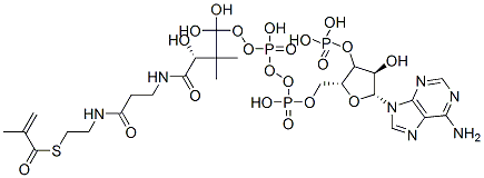 [(2R,3R,4R,5R)-5-(6-aminopurin-9-yl)-4-hydroxy-2-[[hydroxy-[hydroxy-[3-hydroxy-2,2-dimethyl-3-[2-[2-(2-methylprop-2-enoylsulfanyl)ethylcarbamoyl]ethylcarbamoyl]propoxy]phosphoryl]oxy-phosphoryl]oxymethyl]oxolan-3-yl]oxyphosphonic acid