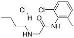 2-(butylamino)-N-(2-chloro-6-methylphenyl)acetamide monohydrochloride 結(jié)構(gòu)式