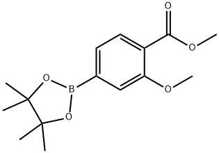 3-メトキシ-4-メトキシカルボニルフェニルボロン酸ピナコールエステル 化學(xué)構(gòu)造式