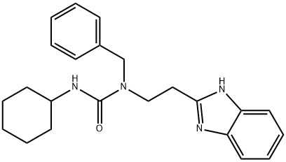 Urea, N-[2-(1H-benzimidazol-2-yl)ethyl]-N-cyclohexyl-N-(phenylmethyl)- (9CI) Struktur
