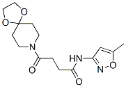 Butanamide, 4-(1,4-dioxa-8-azaspiro[4.5]dec-8-yl)-N-(5-methyl-3-isoxazolyl)-4-oxo- (9CI) Struktur