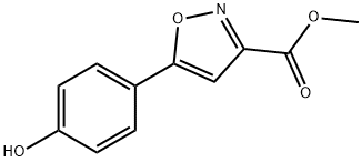 5-(4-羥基苯基)異噁唑-3-甲酸甲酯 結(jié)構(gòu)式