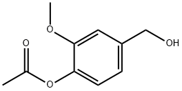 3-METHOXY-4-ACETOXY BENZYL ALCOHOL Struktur
