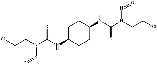 1,1'-(1α,4α-シクロヘキシレン)ビス[3-(2-クロロエチル)-3-ニトロソ尿素] 化學(xué)構(gòu)造式