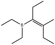Diethyl[(E)-1-ethyl-2-methyl-1-butenyl]borane Struktur
