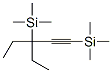 3-Ethyl-1,3-bis(trimethylsilyl)-1-pentyne Struktur