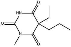 5-Ethyl-1-methyl-5-propylbarbituric acid Struktur