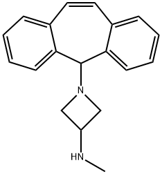 1-[5H-Dibenzo[a,d]cyclohepten-5-yl]-N-methyl-3-azetidinamine Struktur