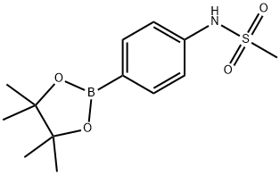 4-甲磺酰氨苯基硼酸頻那醇酯 結(jié)構(gòu)式