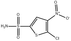 2-CHLORO-3-NITROTHIOPHENE-5-SULFONAMIDE Struktur