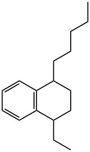 1-Ethyl-4-pentyl-1,2,3,4-tetrahydronaphthalene Struktur