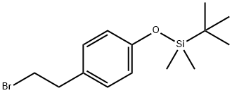 (4-(2-BROMOETHYL)PHENOXY)-(1,1-DIMETHYLETHYL)DIMETHYLSILANE 結(jié)構(gòu)式