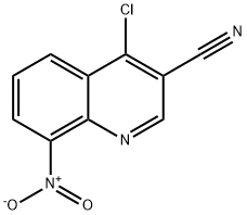 4-CHLORO-8-NITRO-QUINOLINE-3-CARBONITRILE Struktur