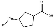 (3Z)-3-hydroxyiminocyclopentane-1-carboxylic acid Struktur