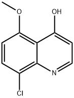 8-CHLORO-5-METHOXYQUINOLIN-4-OL 結(jié)構(gòu)式