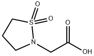 2-(1,1-Dioxo-1,2-thiazolidin-2-yl)acetic acid Struktur