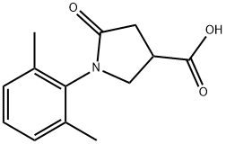 1-(2,6-二甲基-苯基)-5-氧代-吡咯烷-3-羧酸 結(jié)構(gòu)式