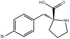 (R)-ALPHA-(4-BROMOBENZYL)-PROLINE-HCL Struktur
