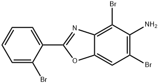 4,6-DIBROMO-2-(2-BROMOPHENYL)-1,3-BENZOXAZOL-5-AMINE Struktur