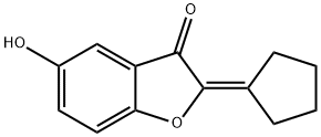 3(2H)-Benzofuranone, 2-cyclopentylidene-5-hydroxy- (9CI) Struktur