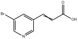 3-(3-Bromopyrid-5-yl)-propenoic acid Struktur