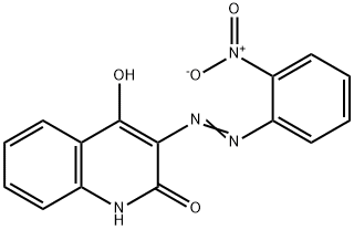 4-hydroxy-3-[(2-nitrophenyl)azo]-2-quinolone 結(jié)構(gòu)式