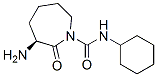 1H-Azepine-1-carboxamide,3-amino-N-cyclohexylhexahydro-2-oxo-,(3S)- Struktur