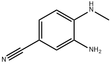 3-氨基-4-(甲胺基)苯腈 結(jié)構(gòu)式