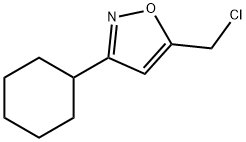 5-(氯甲基)-3-環(huán)己基異惡唑 結(jié)構(gòu)式