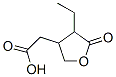 2-(4-乙基-5-氧代四氫呋喃-3-基)乙酸 結(jié)構(gòu)式