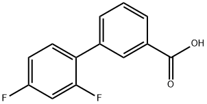 3-(2,4-Difluorophenyl)benzoic acid Struktur