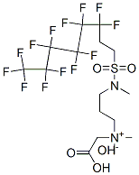 (carboxymethyl)dimethyl-3-[methyl[(3,3,4,4,5,5,6,6,7,7,8,8,8-tridecafluorooctyl)sulphonyl]amino]propylammonium hydroxide Struktur