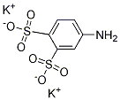 1,2-Benzenedisulfonic acid, 4-amino-, dipotassium salt Struktur