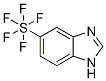 5-(Pentafluorothio)-1H-benzimidazole, 5-(Pentafluorosulphanyl)-1H-benzimidazole Struktur