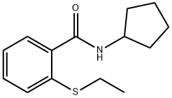 Benzamide, N-cyclopentyl-2-(ethylthio)- (9CI) Struktur