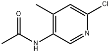 2-氯-4-甲基-5-(乙酰氨基)吡啶 結(jié)構(gòu)式