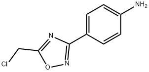 4-(5-CHLOROMETHYL-[1,2,4]OXADIAZOL-3-YL)-ANILINE Struktur