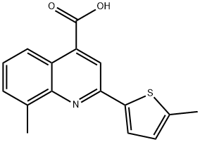 8-METHYL-2-(5-METHYLTHIEN-2-YL)QUINOLINE-4-CARBOXYLIC ACID price.