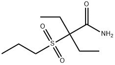 2-Ethyl-2-(propylsulfonyl)butyramide Struktur