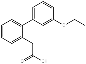 2-BIPHENYL-(3'-ETHOXY)ACETIC ACID Struktur