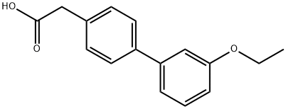 4-BIPHENYL-(3'-ETHOXY)ACETIC ACID Struktur