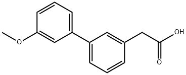3-BIPHENYL-(3'-METHOXY)ACETIC ACID Struktur