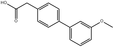 4-BIPHENYL-(3'-METHOXY)ACETIC ACID Struktur